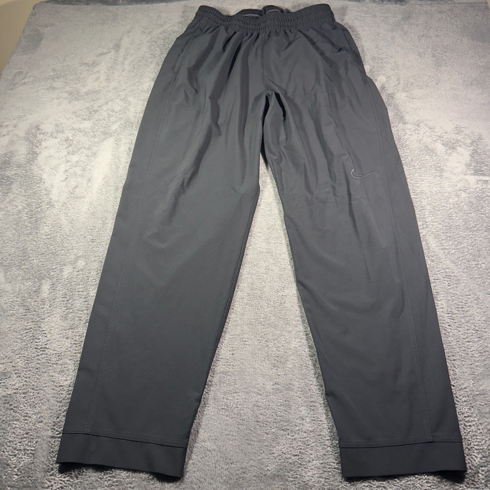 Nike Mens XXL Black Elastic Waist Zipper Ankle Athletic Training Pants